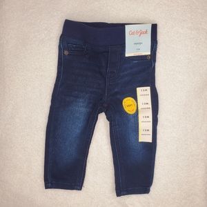 Cat and jack brand new leggings blue jean look